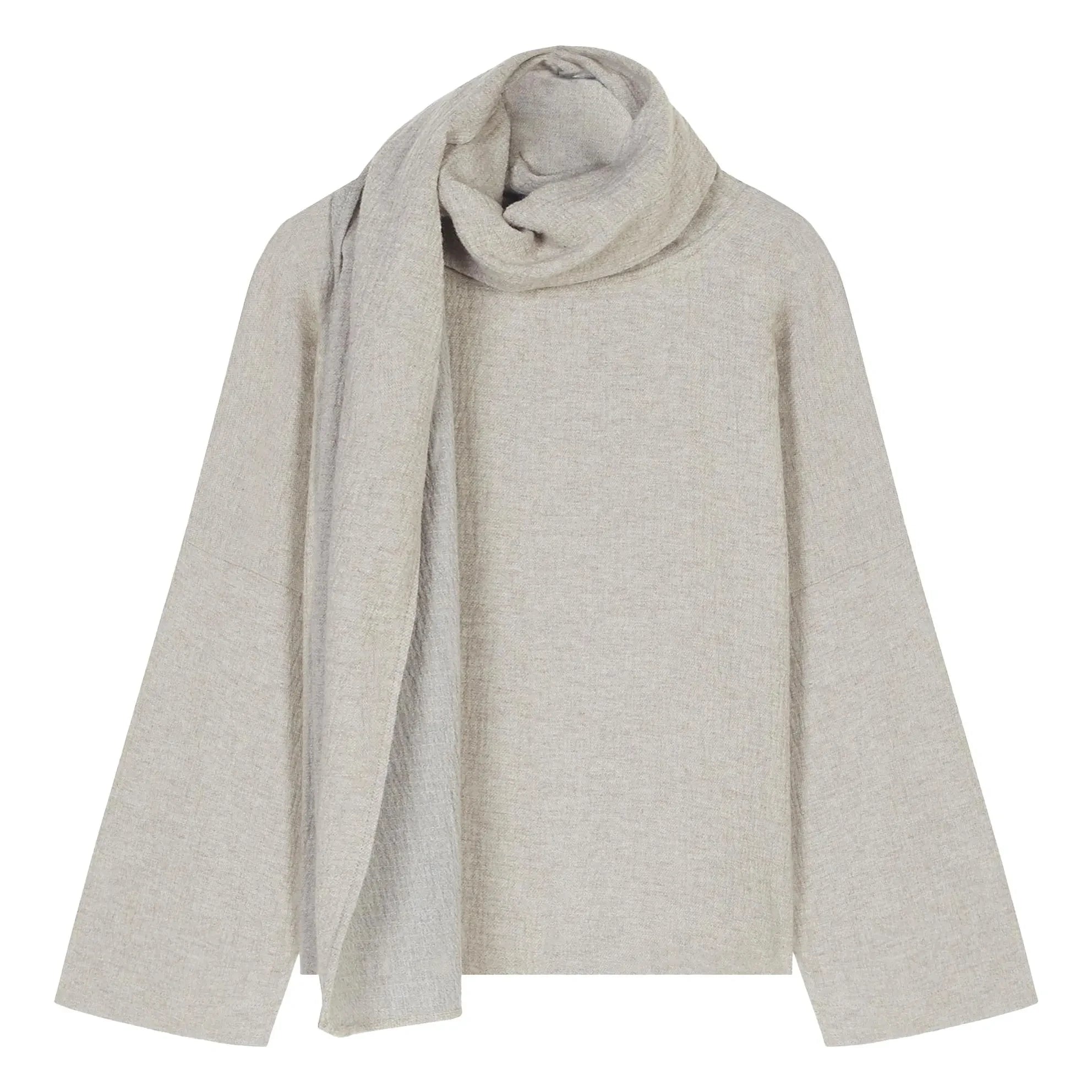 Masscob - Top Dorian Lana Virgen | Gris