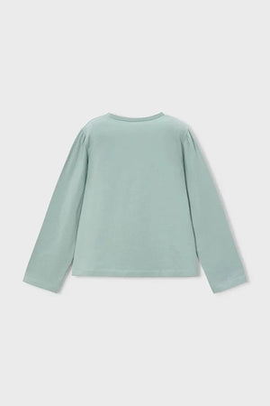 Blusa de manga larga de algodón para niños Mayoral