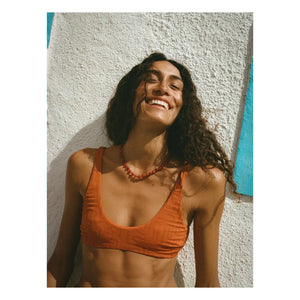 Soleil Soleil - Flo Jersey Top | Terracota