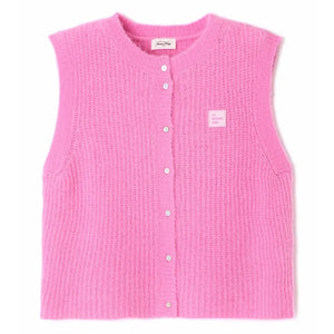 American Vintage - Cárdigan East Alpaca | Rosa chicle