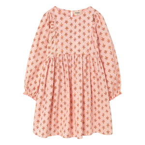 Cozmo - Alba Fleurie Vestido de algodón orgánico | Rosa empolvado