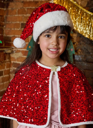 Rockahula Kids - Santa Payetli Şapka | Kırmızı