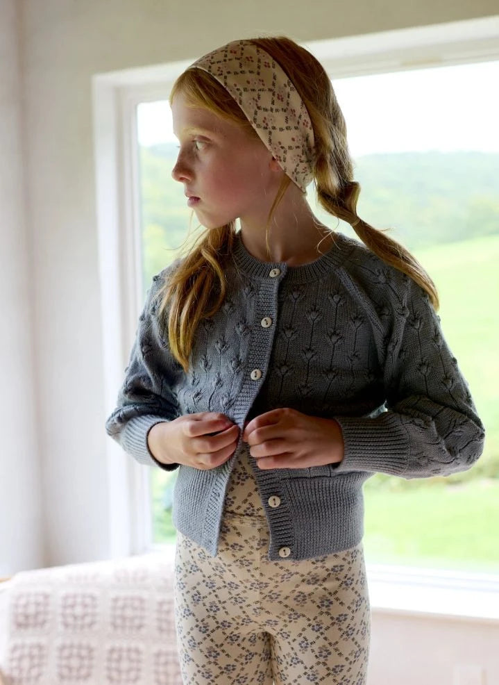 Soor Ploom - Pantalones de malla Trellis | Azul claro