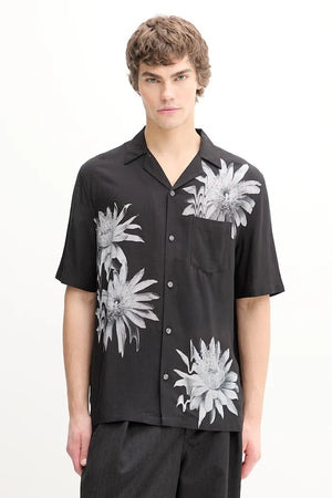 Camisa de lino AllSaints FLORAZE