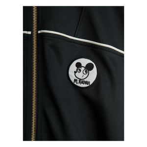 Mini Rodini - Chaqueta de chándal con parche de fibra reciclada | Negro