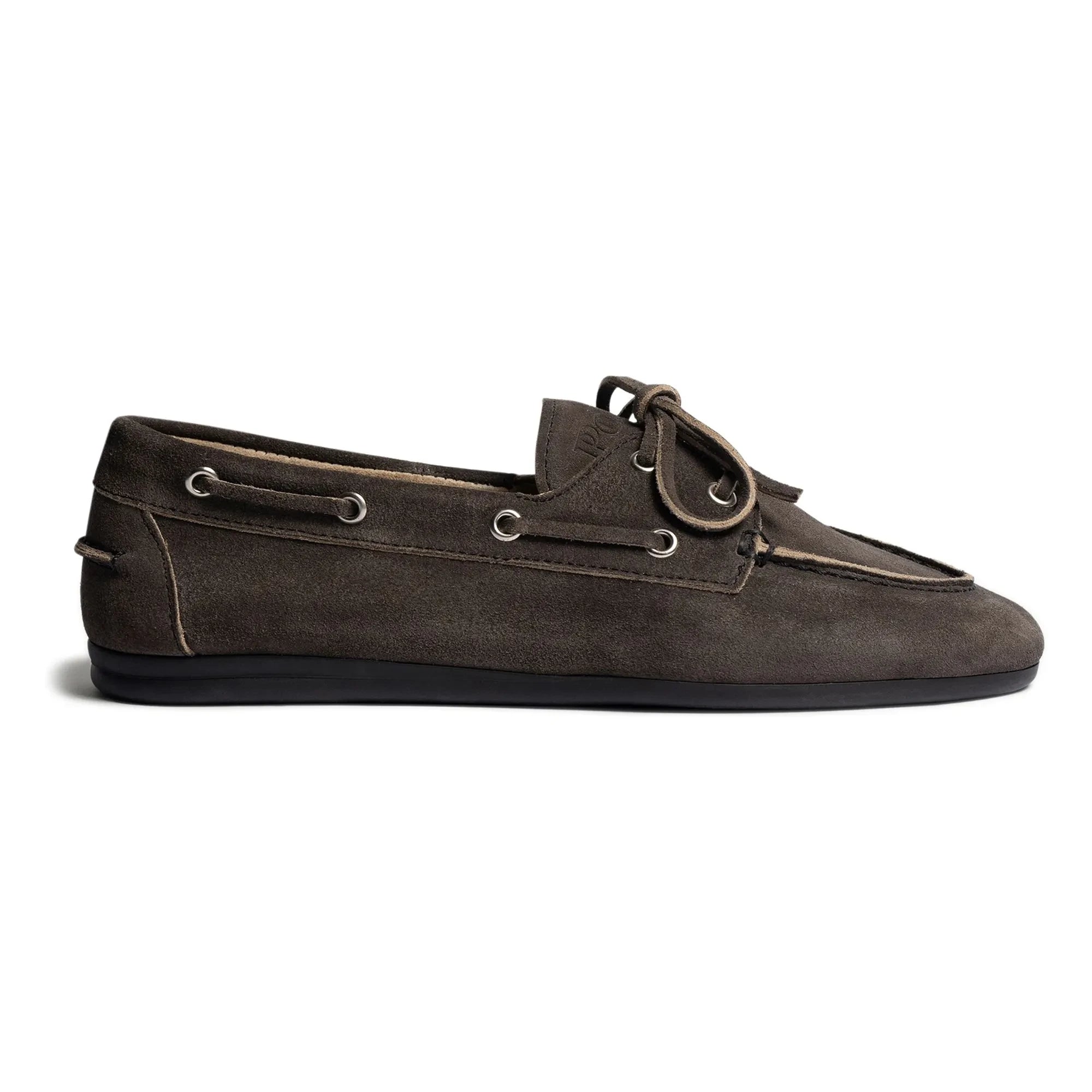 Posa - Zapatos náuticos de ante | Gris oscuro
