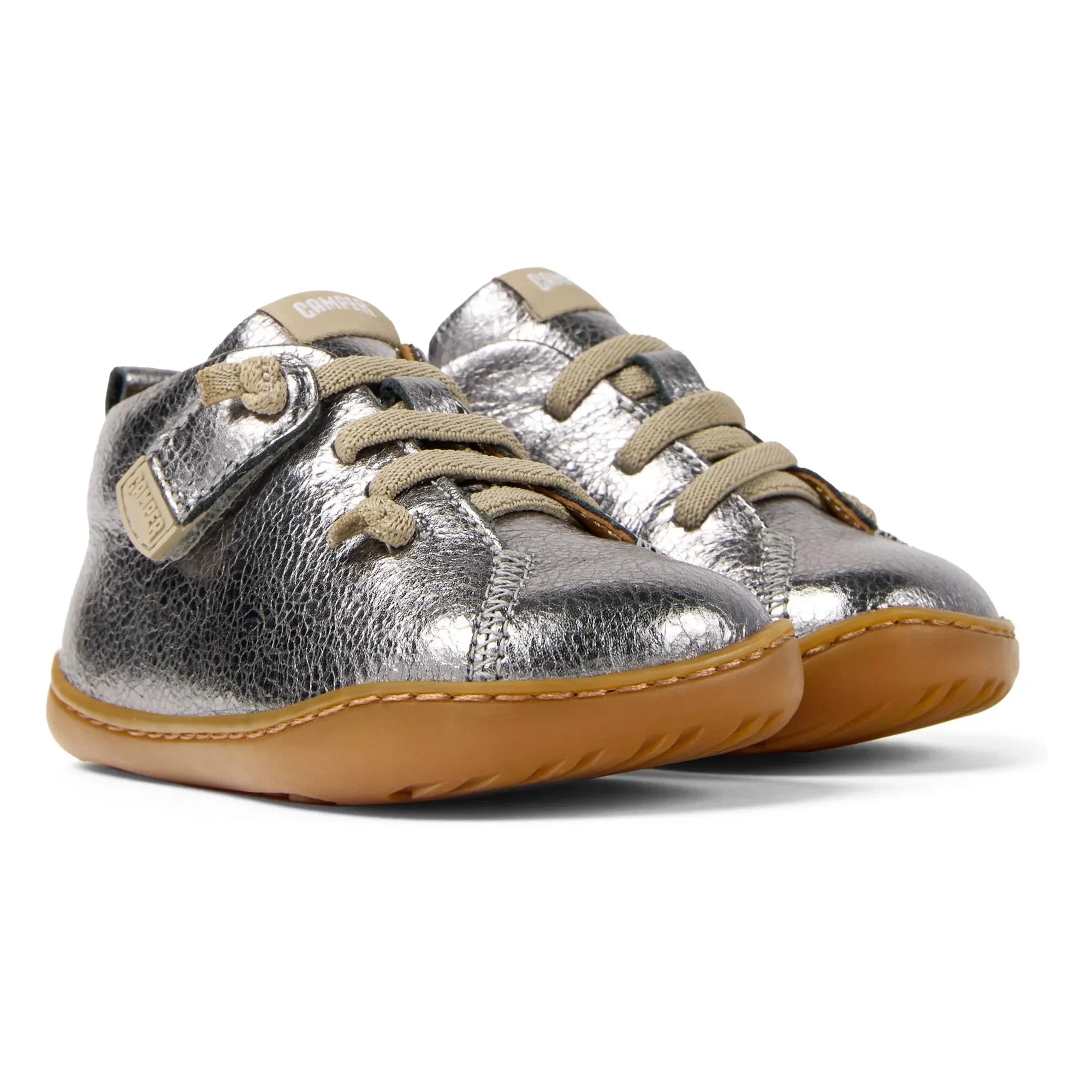 Camper - Zapatos de cordones elásticos | Plata