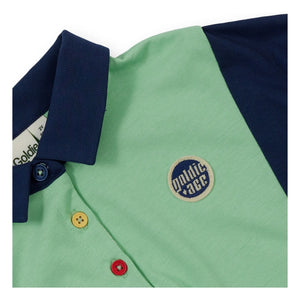 Goldie + Ace - Sudadera tipo polo de rugby | Verde
