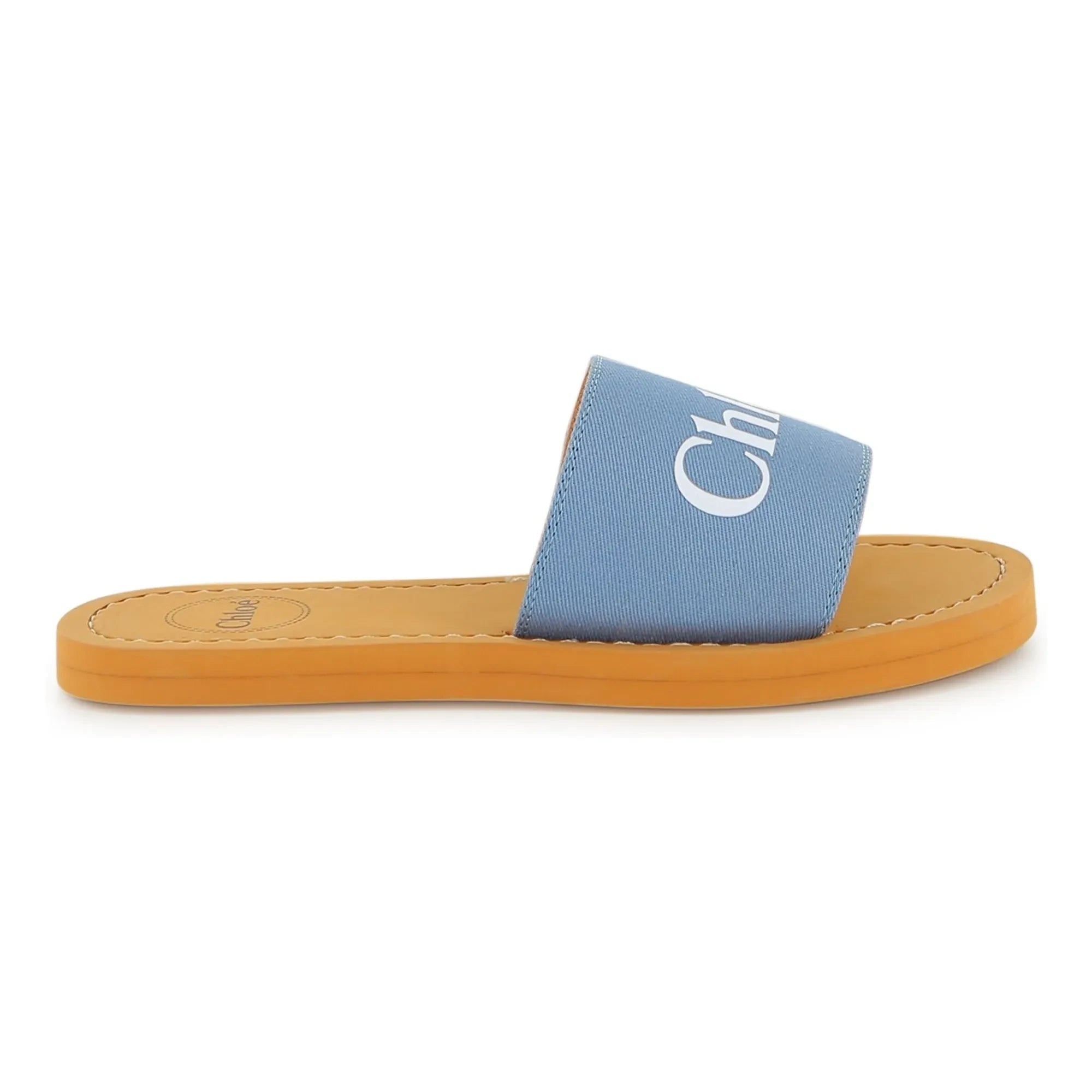 Chloé - Sandalias con logo | Gris azulado