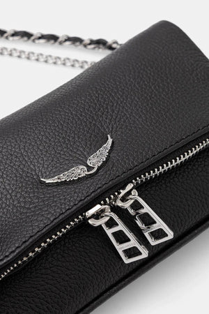 Bolso de piel ZADIG&VOLTAIRE ROCK NANO GRAINED LEATHER