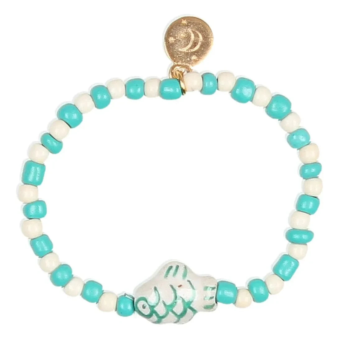 Búho - Pulsera de pez | Turquesa