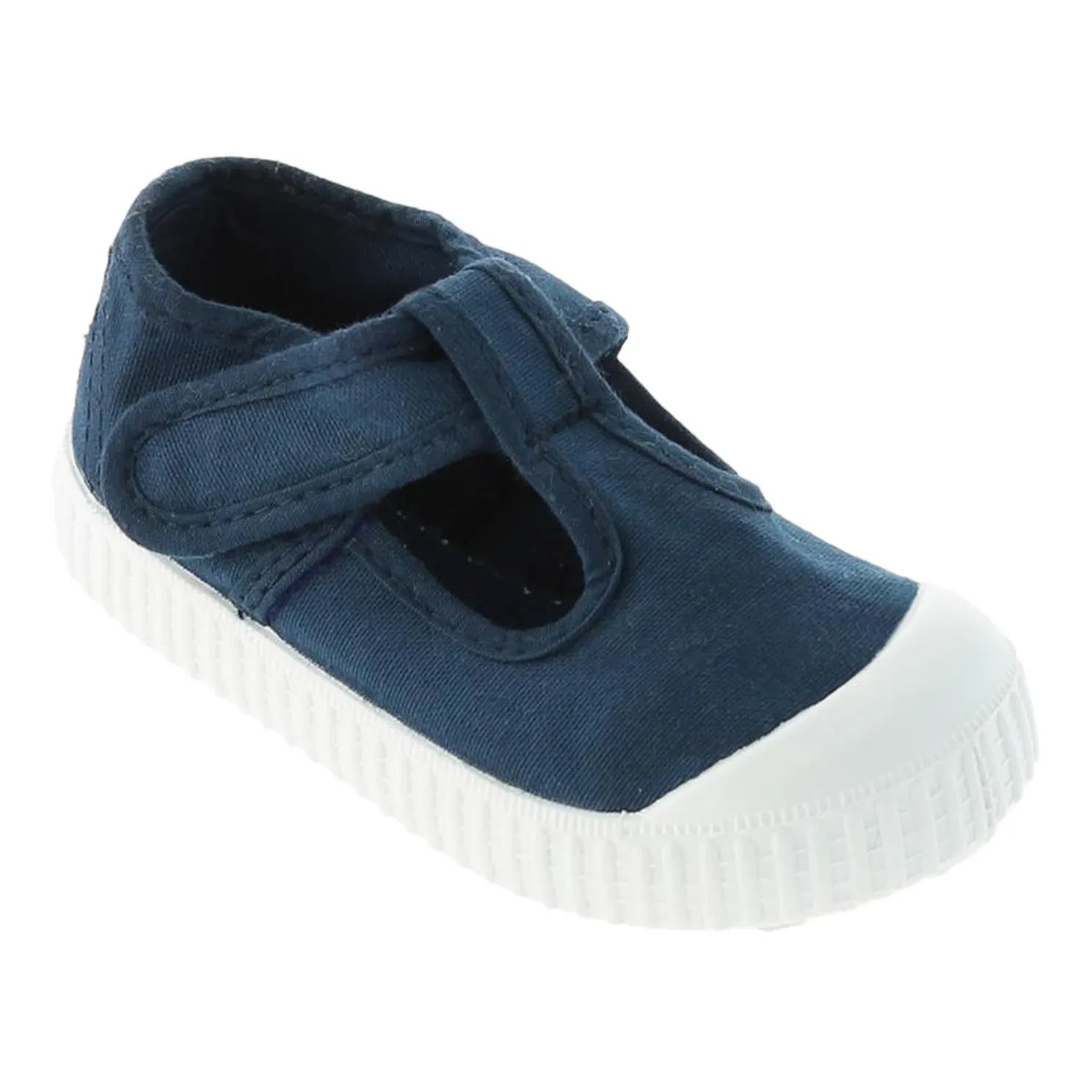 Victoria - Sandalia Tira Lone Velcro Sneakers | Azul marino
