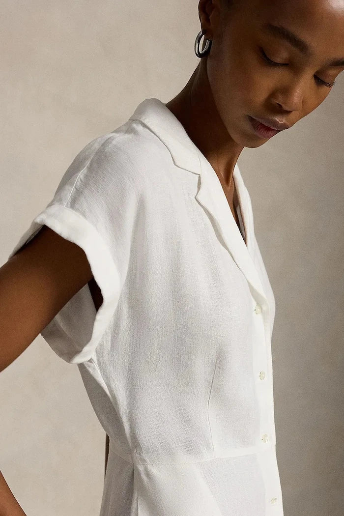 Vestido camisero de lino Polo Ralph Lauren