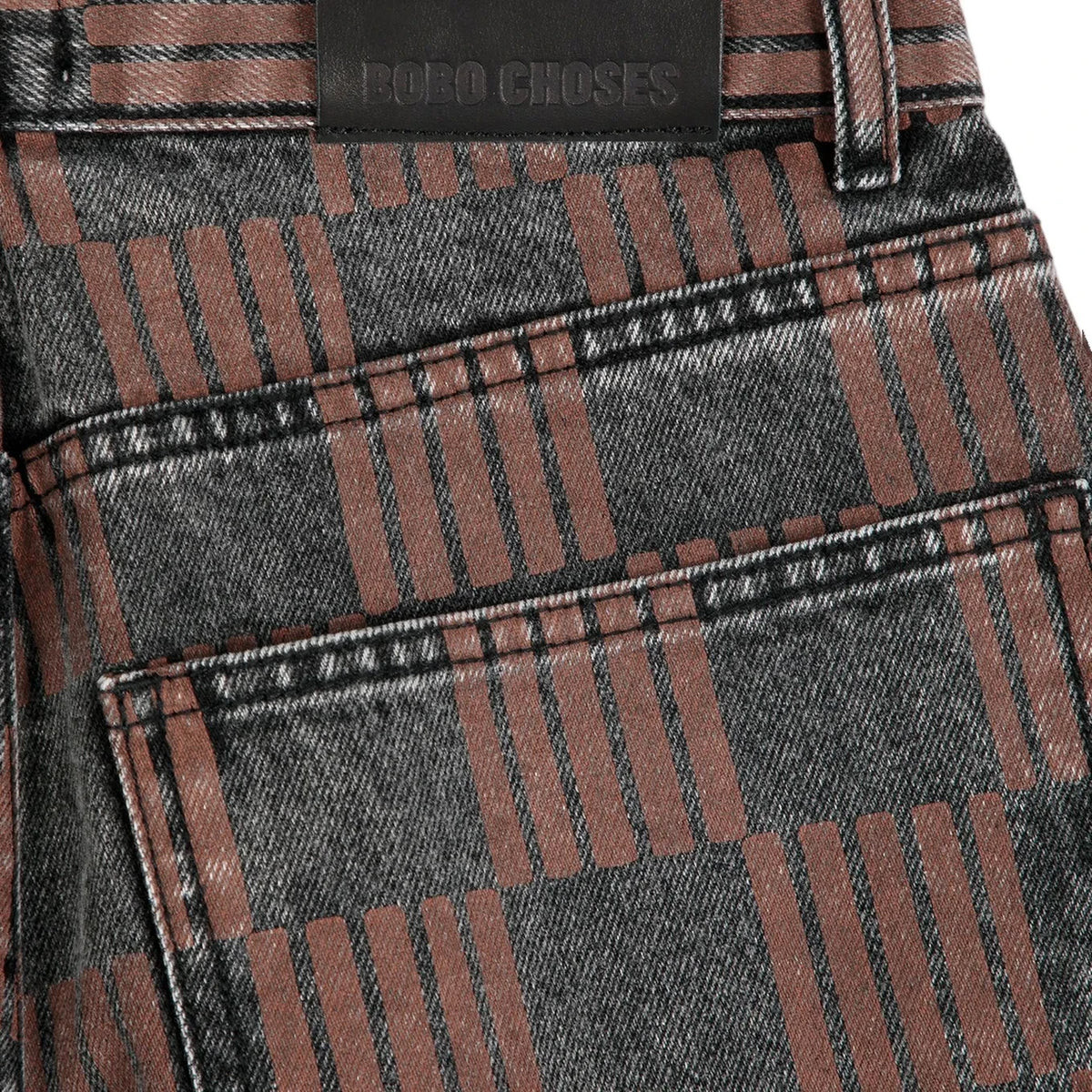 Bobo Choses - Vaqueros de algodón orgánico Mom Fit | Vaqueros gris oscuro