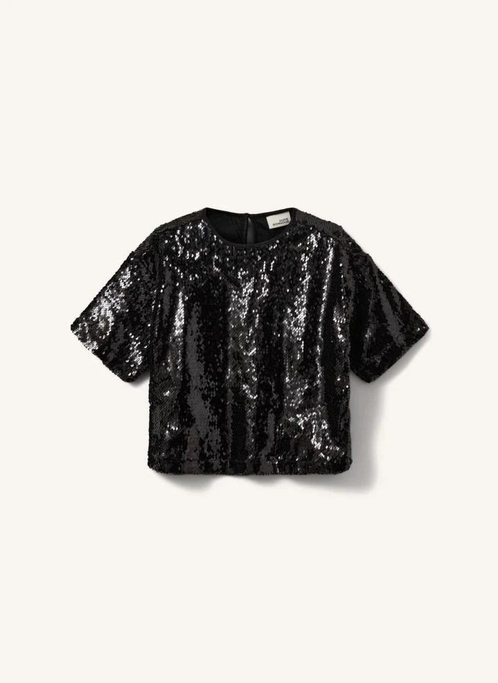 Sofie Schnoor - Felucasy Blusa con lentejuelas | Negro