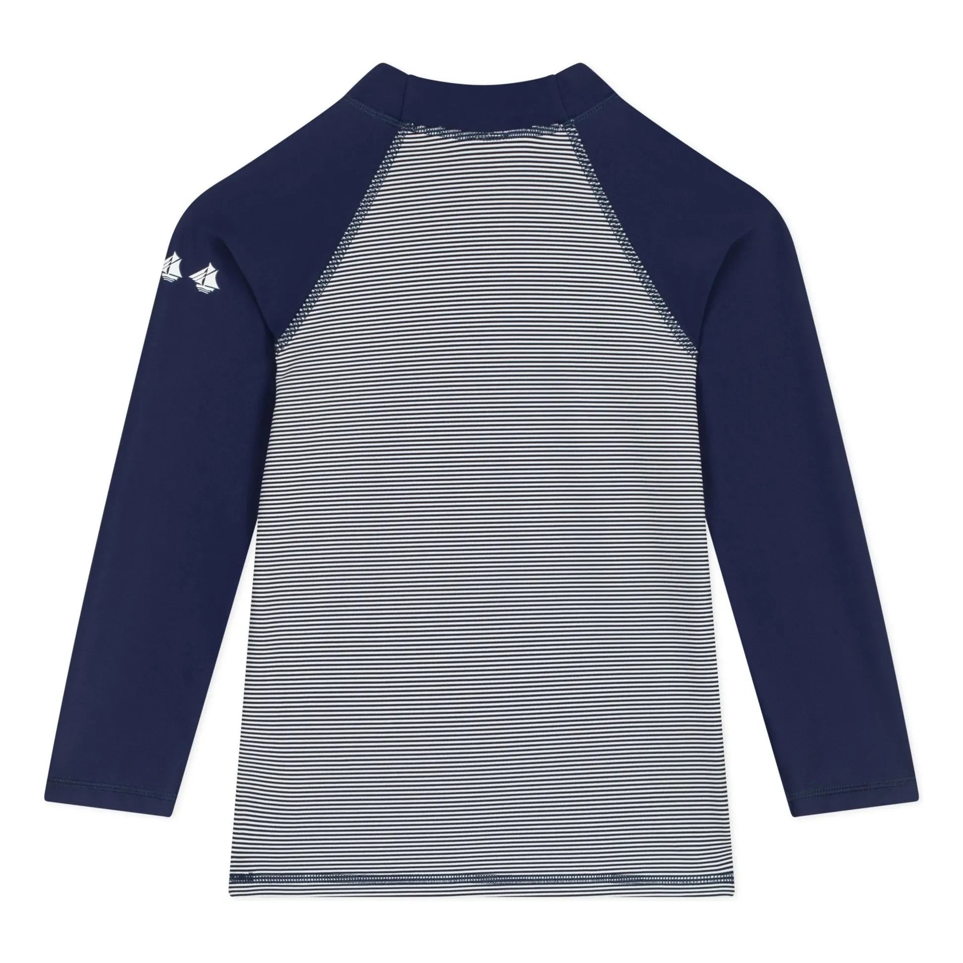 Petit Bateau - Camiseta de baño con protección UV a rayas | Azul marino