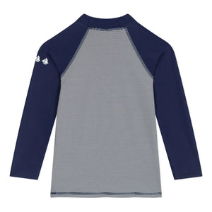 Petit Bateau - Camiseta de baño con protección UV a rayas | Azul marino