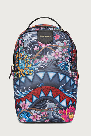 Sprayground - Japon Dövmesi Desenli Siyah Sırt Çantası 910B8862NSZ