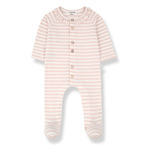 1+ en la familia - Pijamas a rayas Camila | Rosa beige