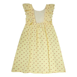 Tocoto Vintage - Vestido Fleurs Volants | Amarillo