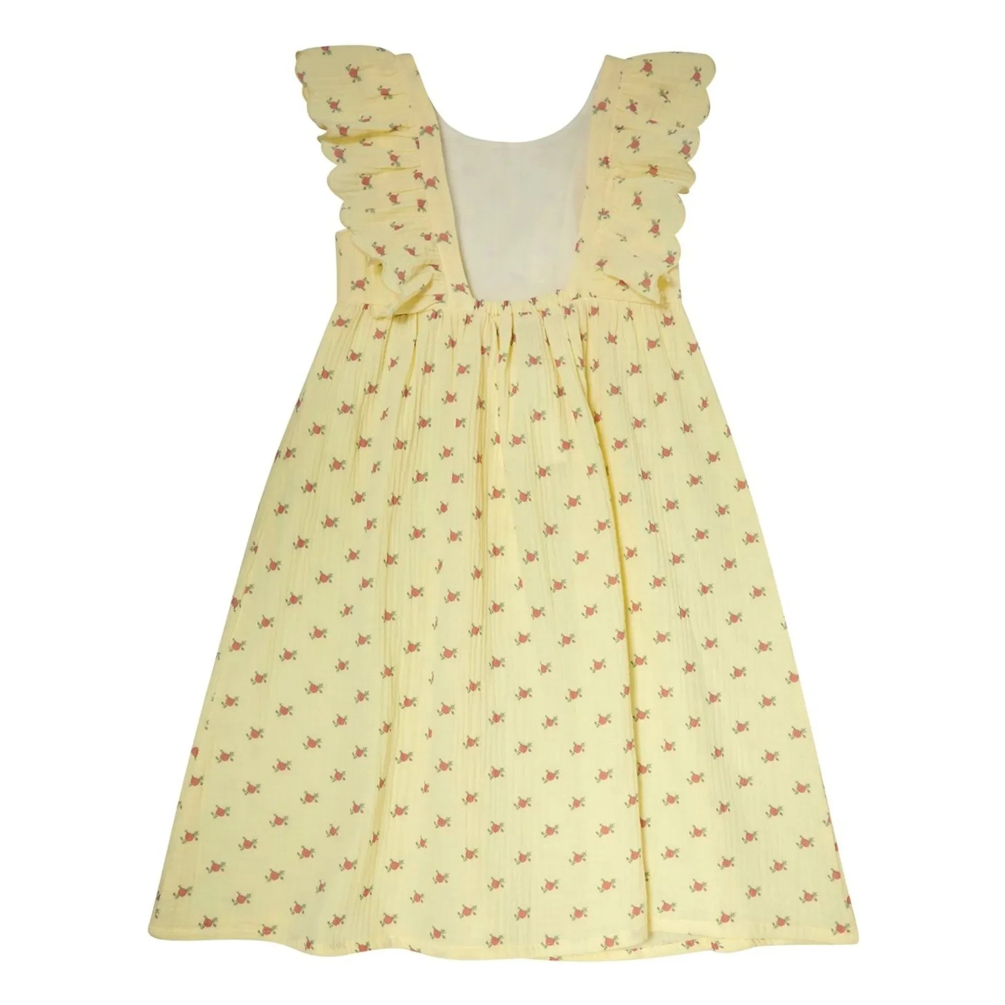 Tocoto Vintage - Vestido Fleurs Volants | Amarillo