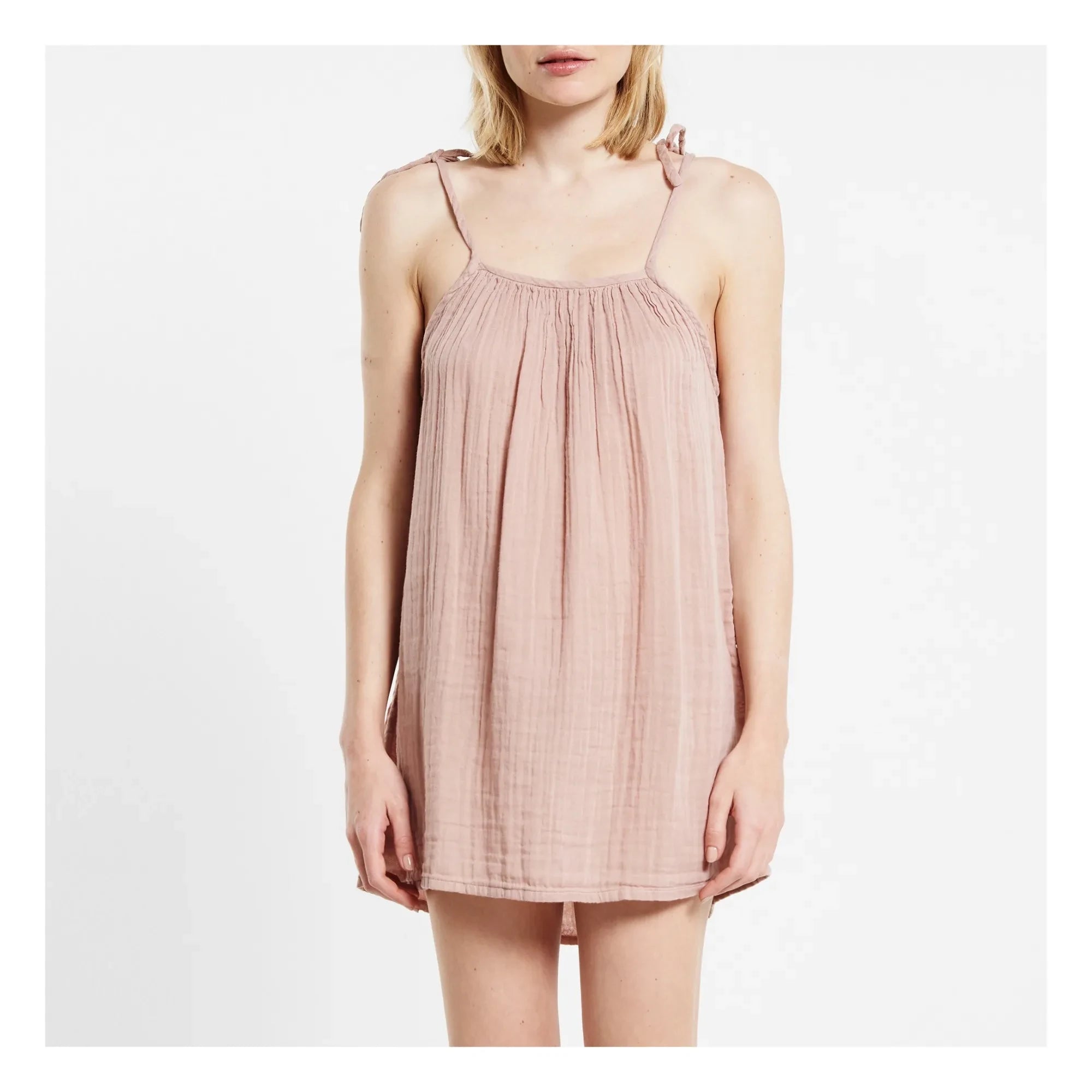 Numero 74 - Vestido corto Mia - Colección mujer | Rosa empolvado S007