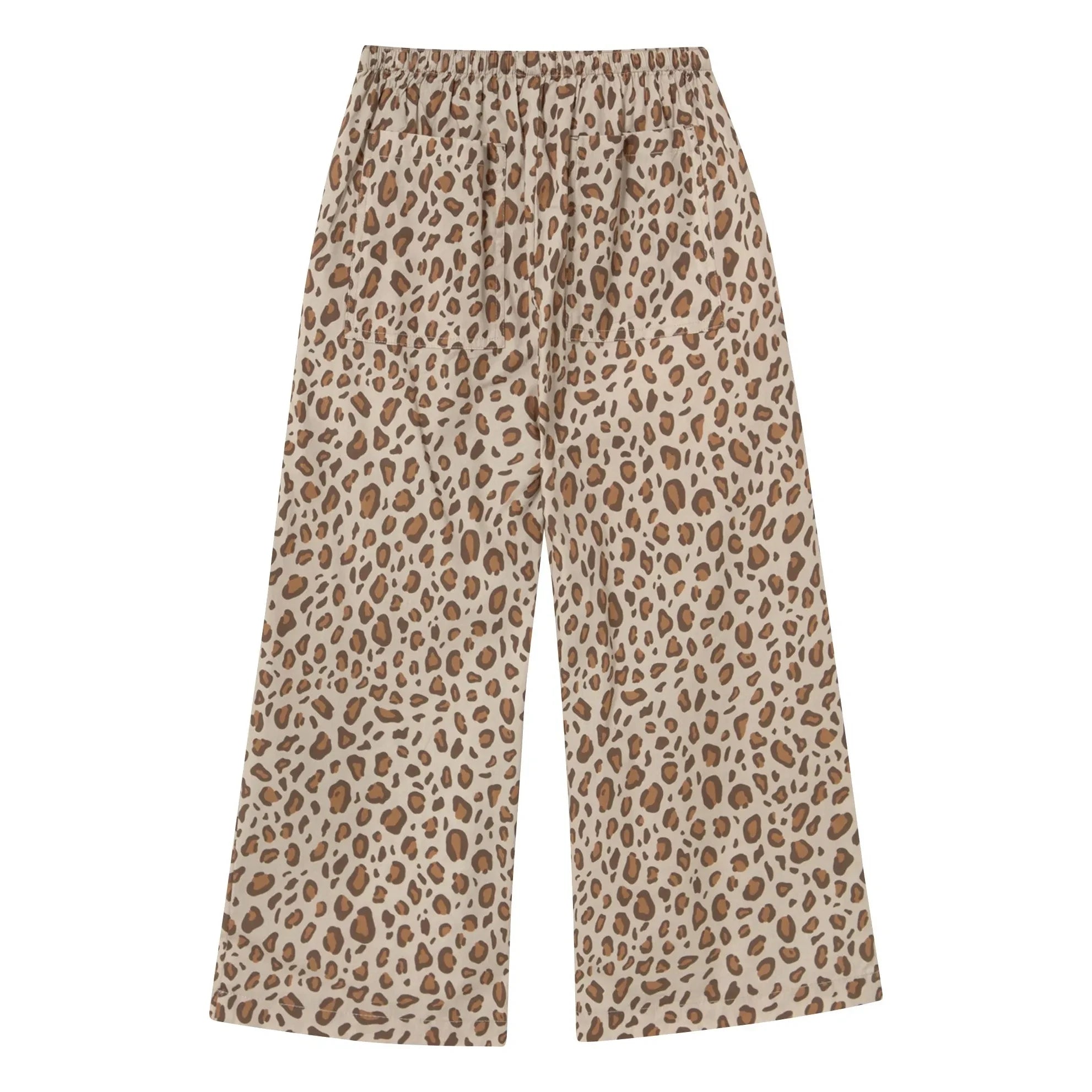 Tinycottons - Pantalón Popelín Leopardo | Marrón