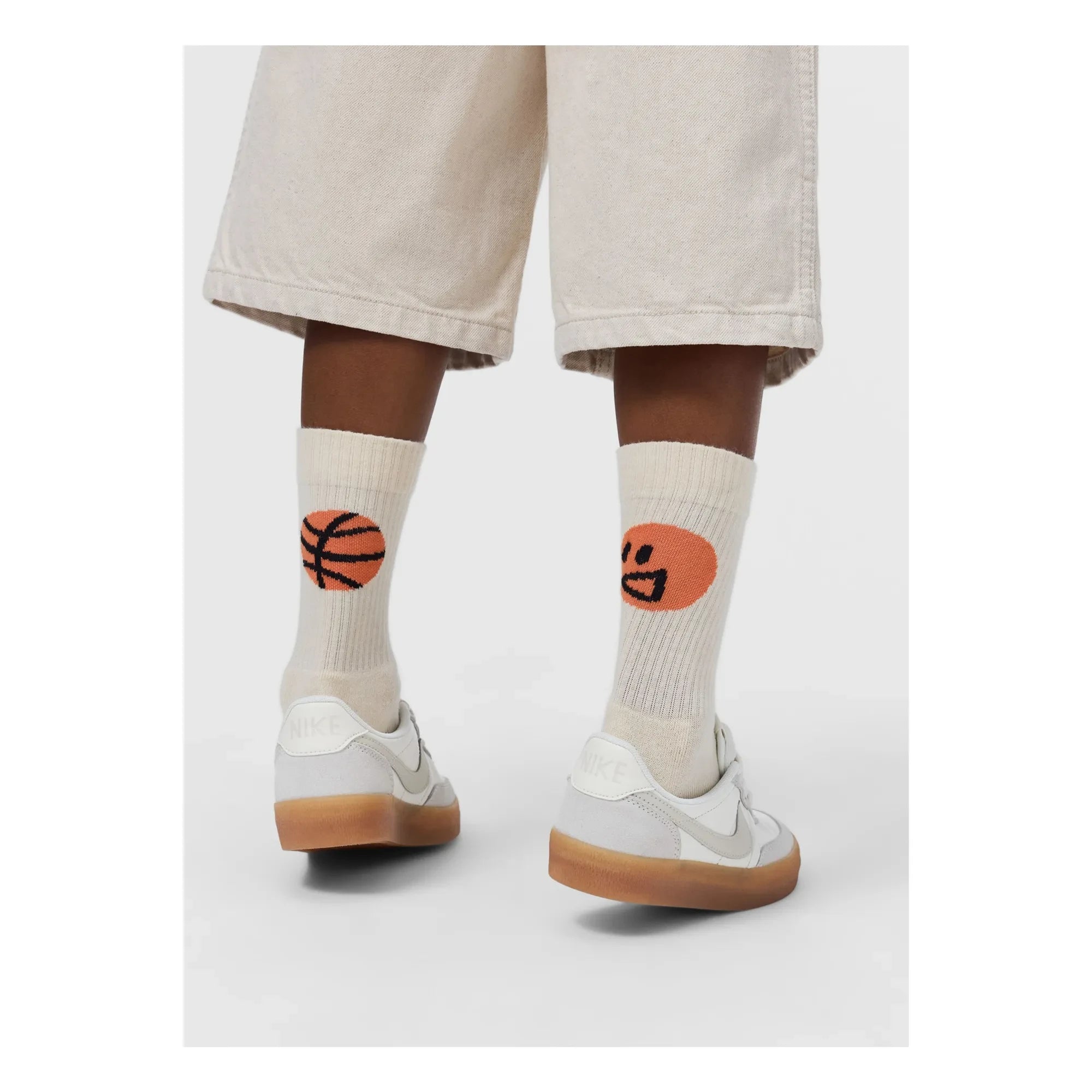 Molo - Pack de 2 calcetines con diseño de balón de fútbol Norman | Crudo