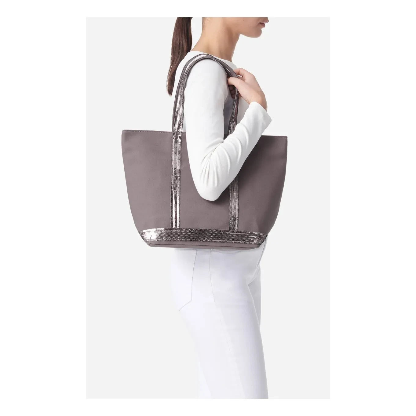 Vanessa Bruno - Fermuarlı Tote M | Kömür grisi