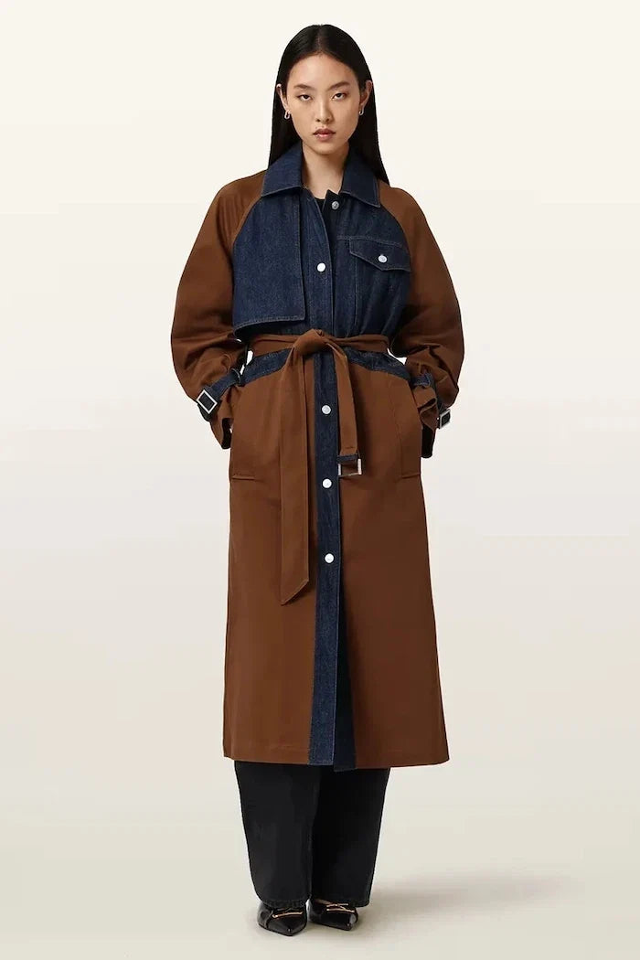 Gabardina de algodón para mujer AllSaints DAYLY TRENCH