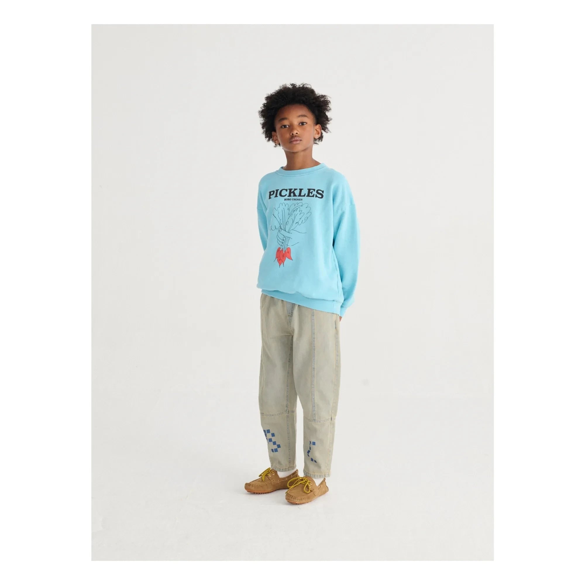 Bobo Choses - Sudadera de algodón orgánico Pickles | Azul claro