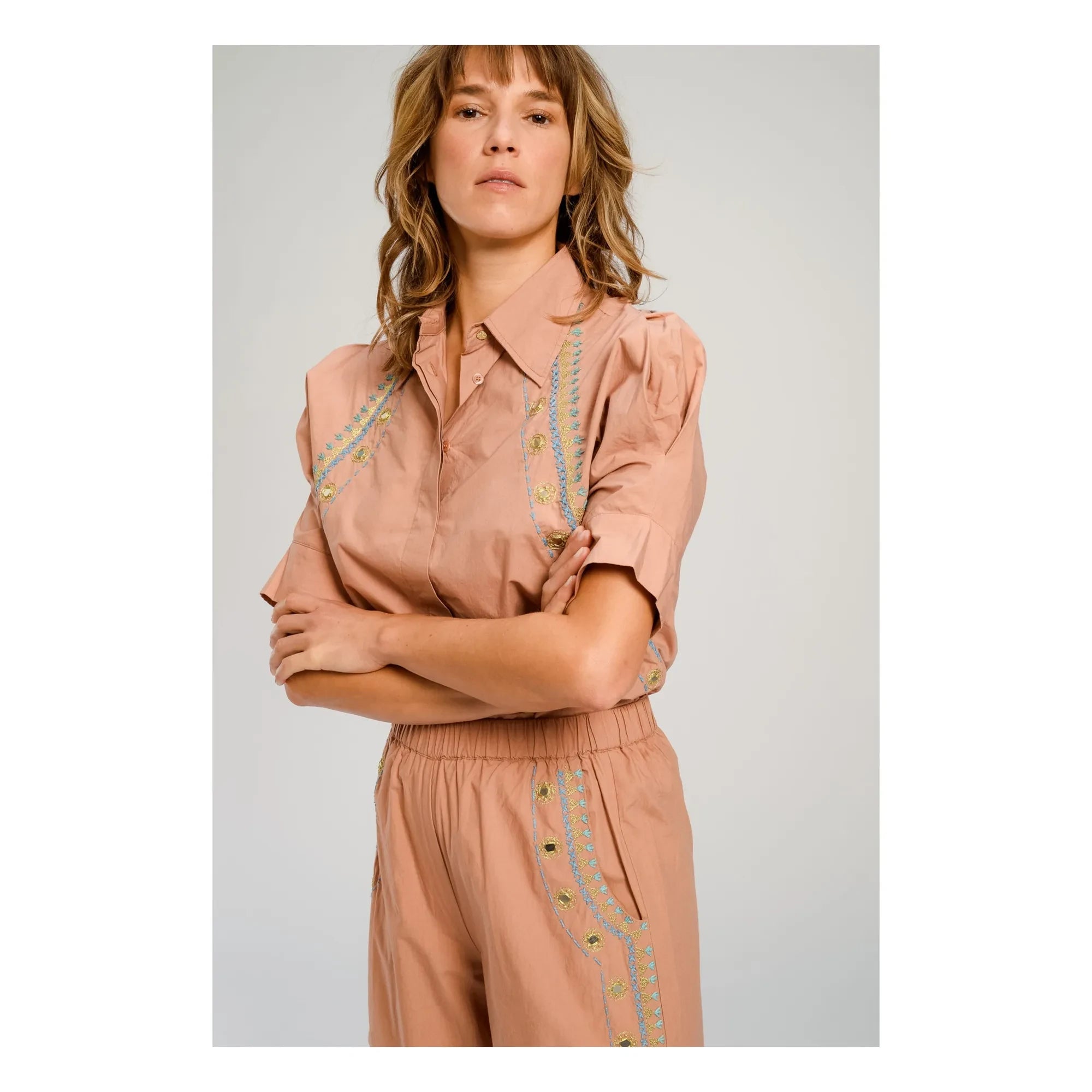 Virginie de Vinster - Blusa Los Ángeles | Terracota