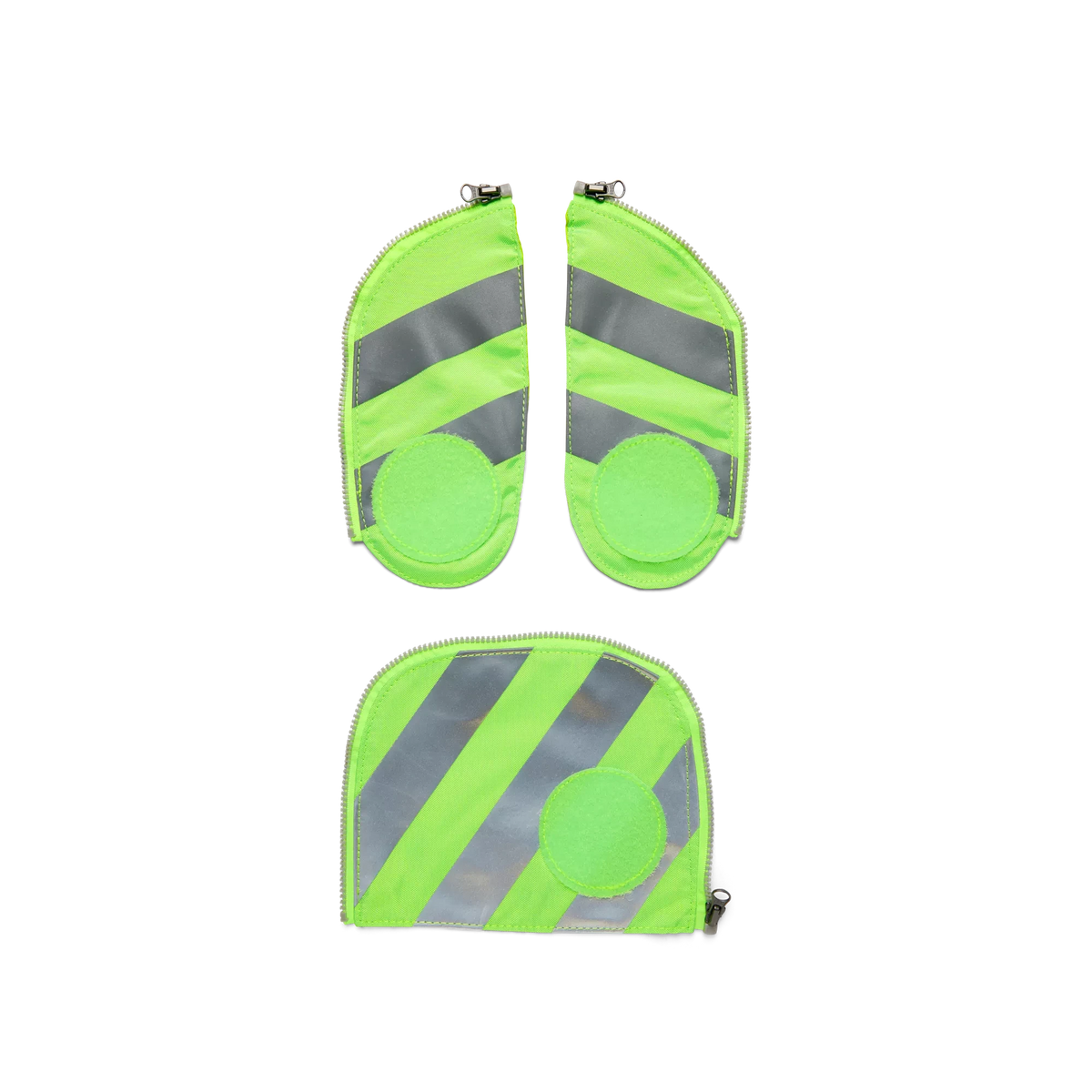 Ergobag - Zip-Set with reflective Stripes Green