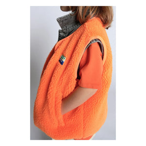 American Vintage - Chaleco sin mangas Hoktown Fibras recicladas | Naranja neón