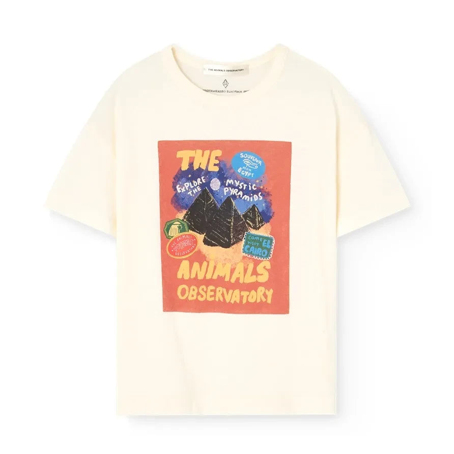 The Animals Observatory - Dunker Organik Pamuk Tişört | Beyaz