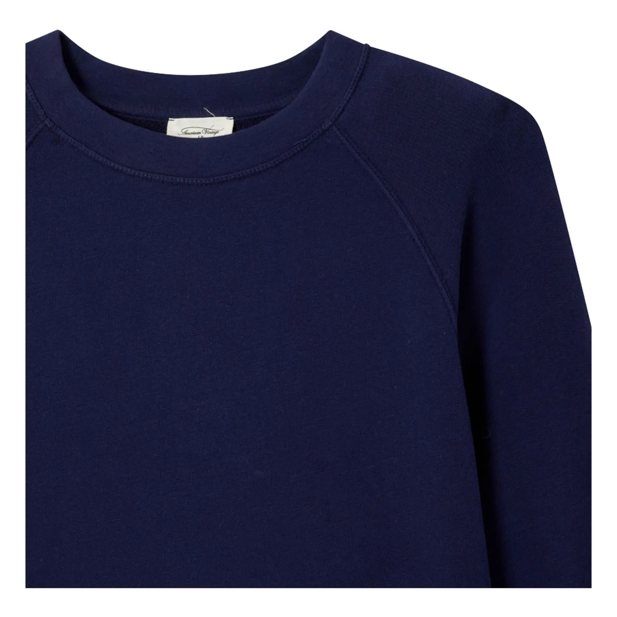 American Vintage - Atubay Sudadera con Cuello Redondo | Azul Oscuro