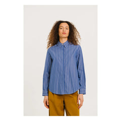 Sacrécoeur - Sophie Camisa Rayada Popelín | Azul