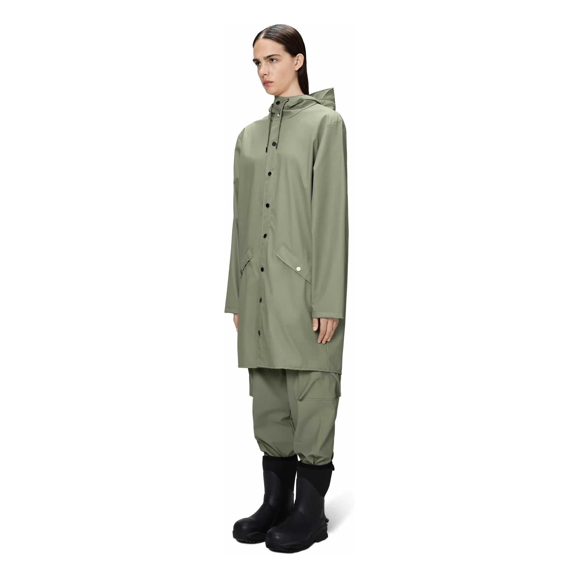Rains - Gabardina larga W3 | Caqui claro