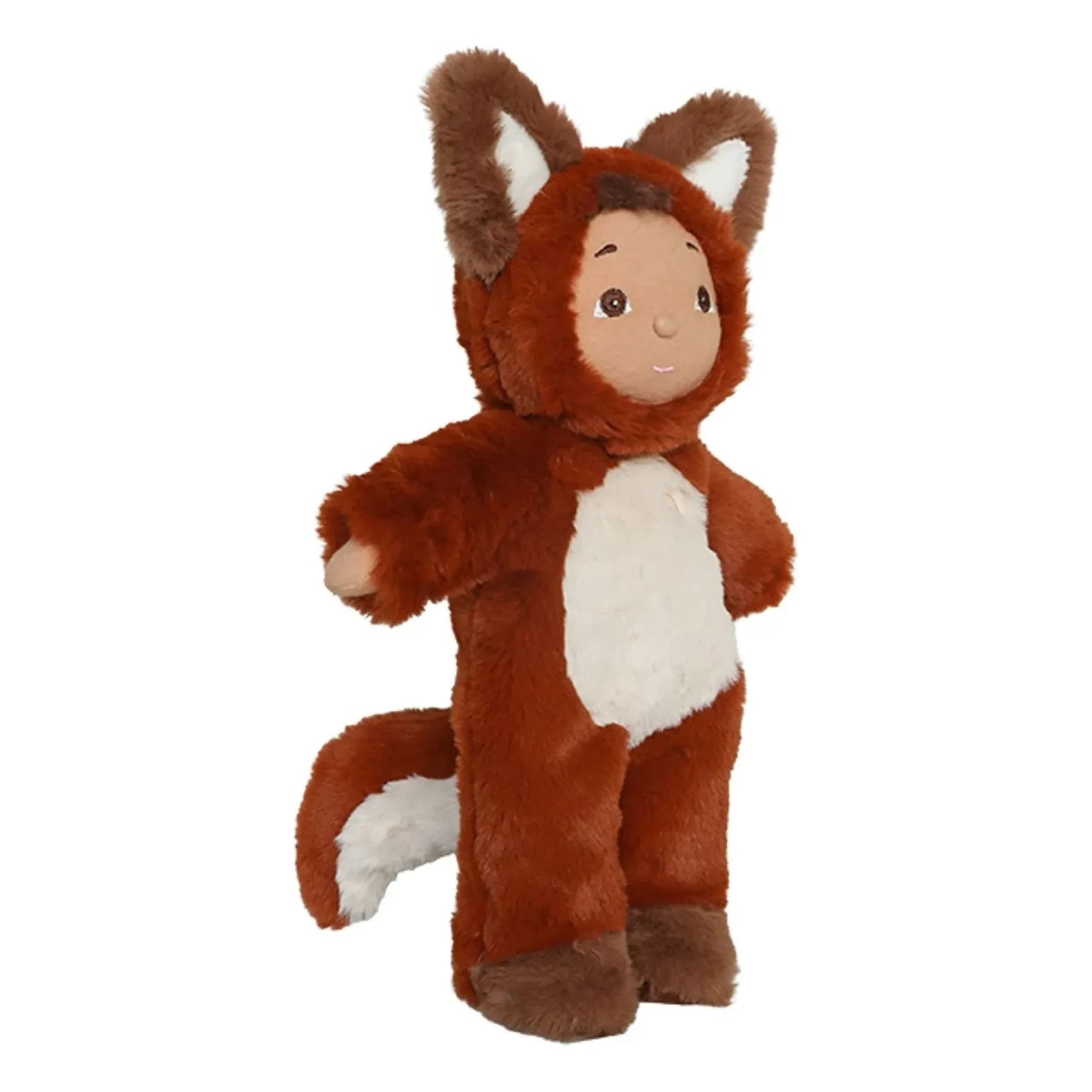 Olli Ella - Cozy Day Dinkum Zorro muñeca | Marrón rojizo