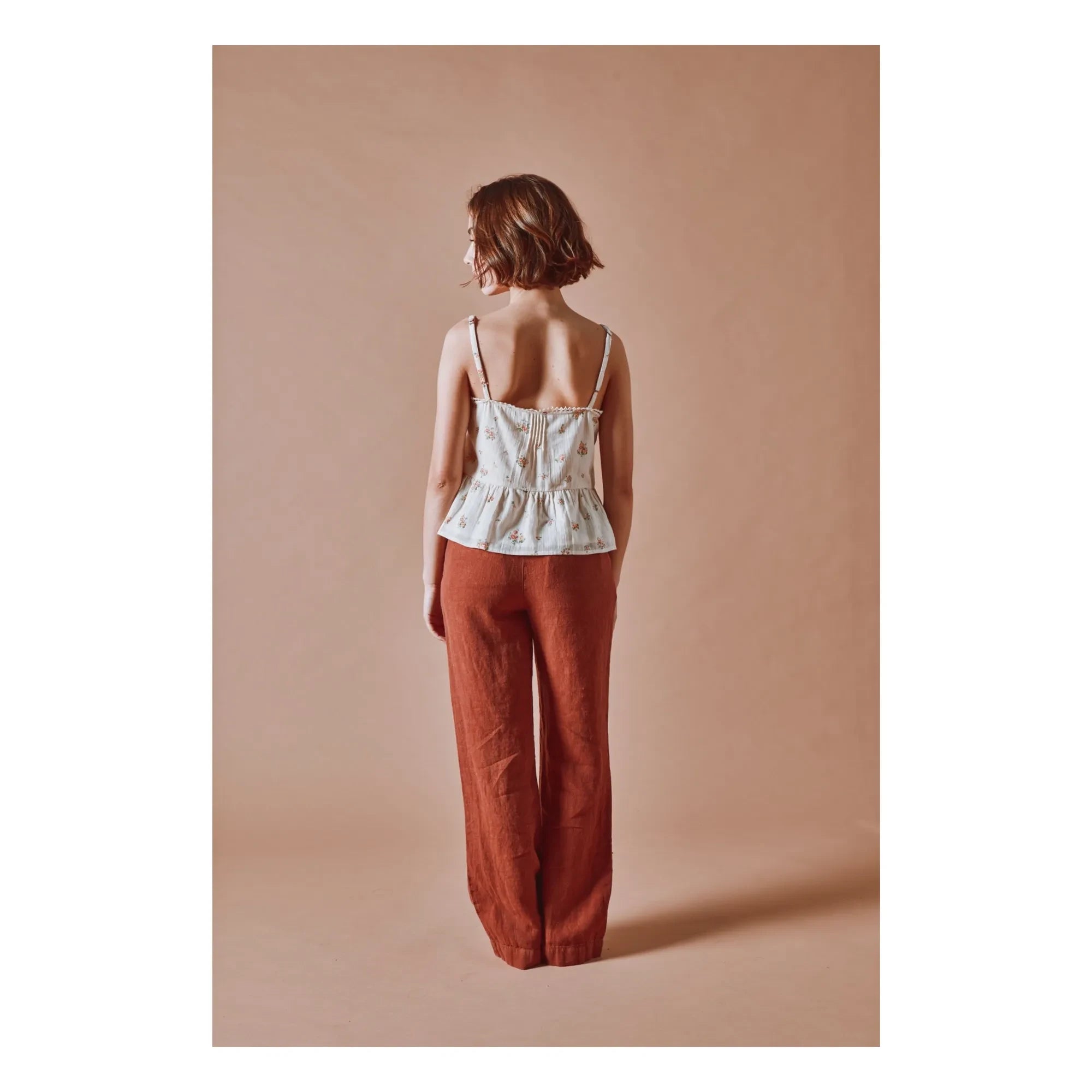 Emile et Ida - Top estampado de algodón orgánico | Crema