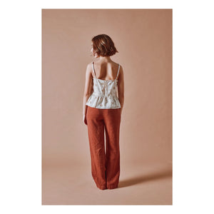 Emile et Ida - Top estampado de algodón orgánico | Crema