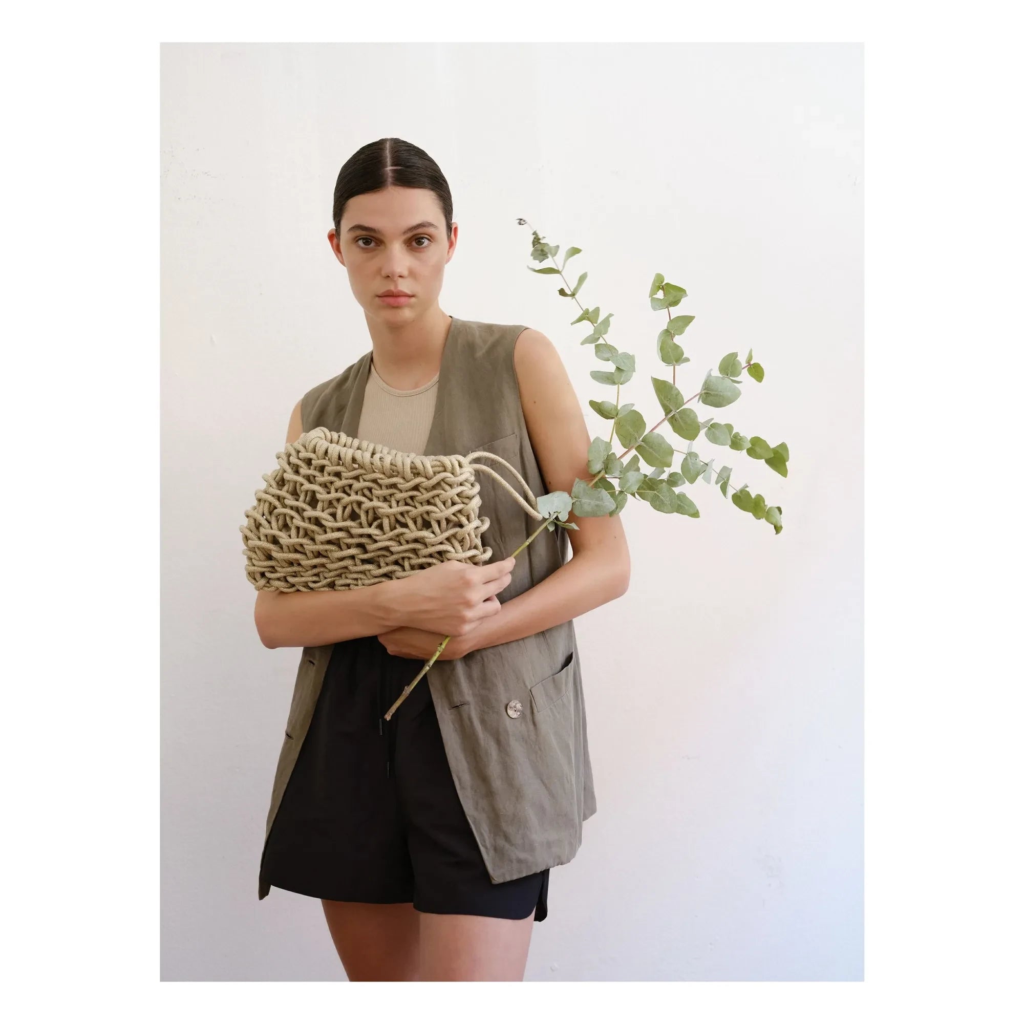 Alienina - Bolso de mano Vero Metalik | Lino