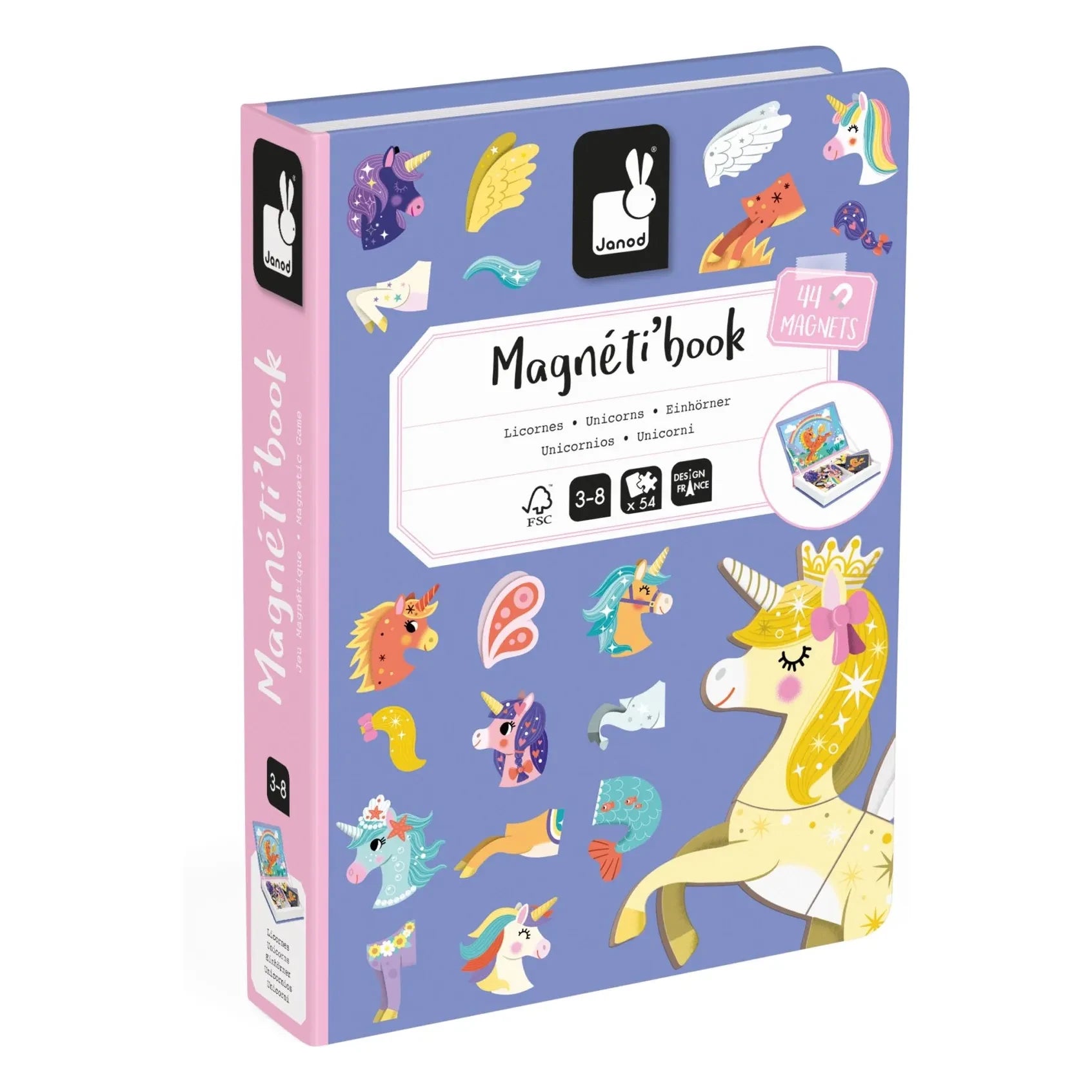Janod - Magneti'Book Unicornios