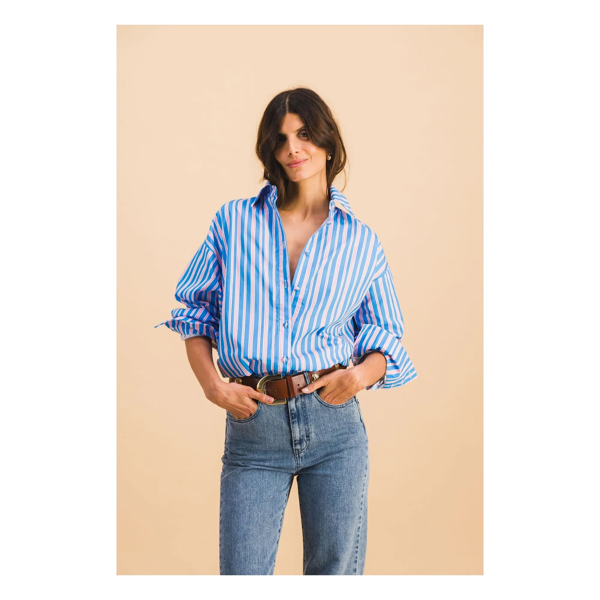 Elise Chalmin - Camisa de rayas Dona | Azul