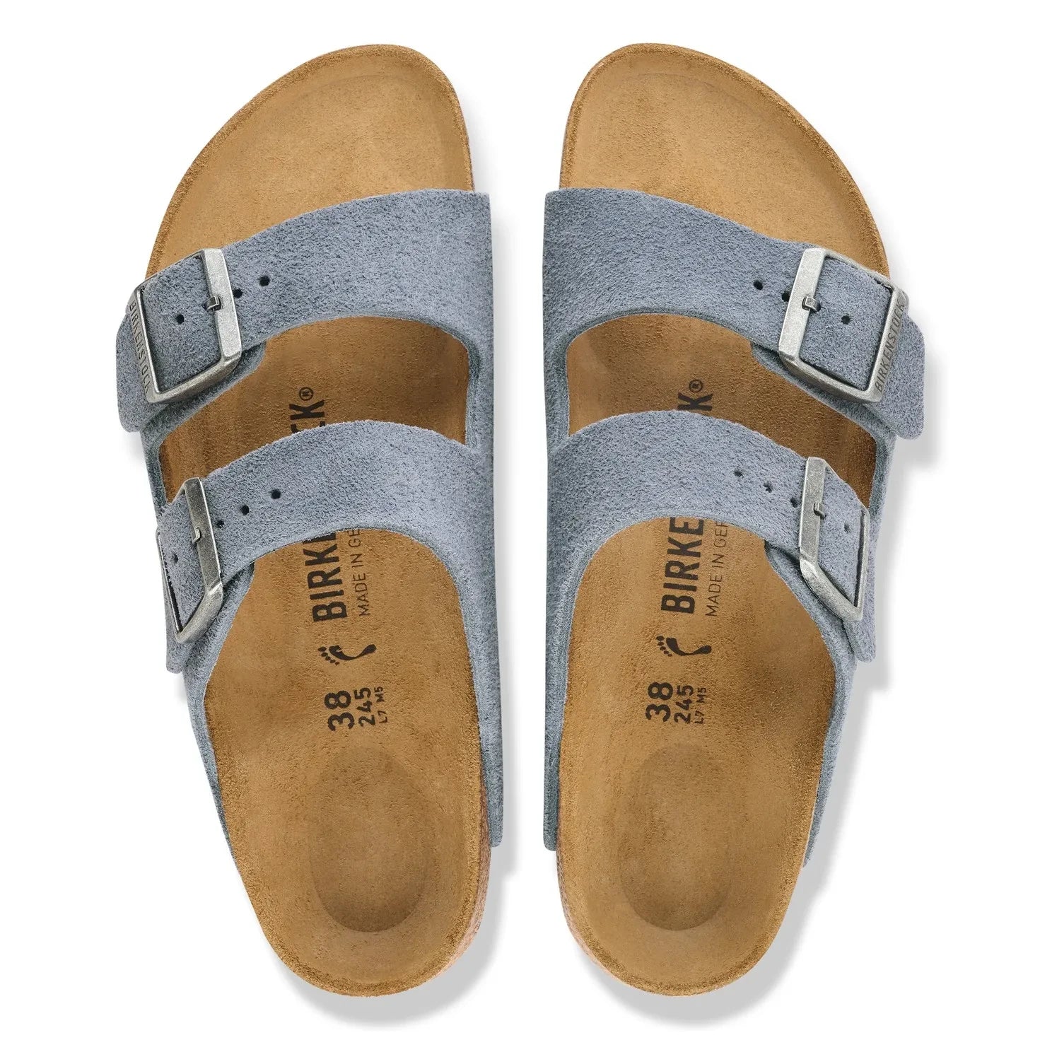 BIRKENSTOCK - Arizona Süet Sandalet | Mavi