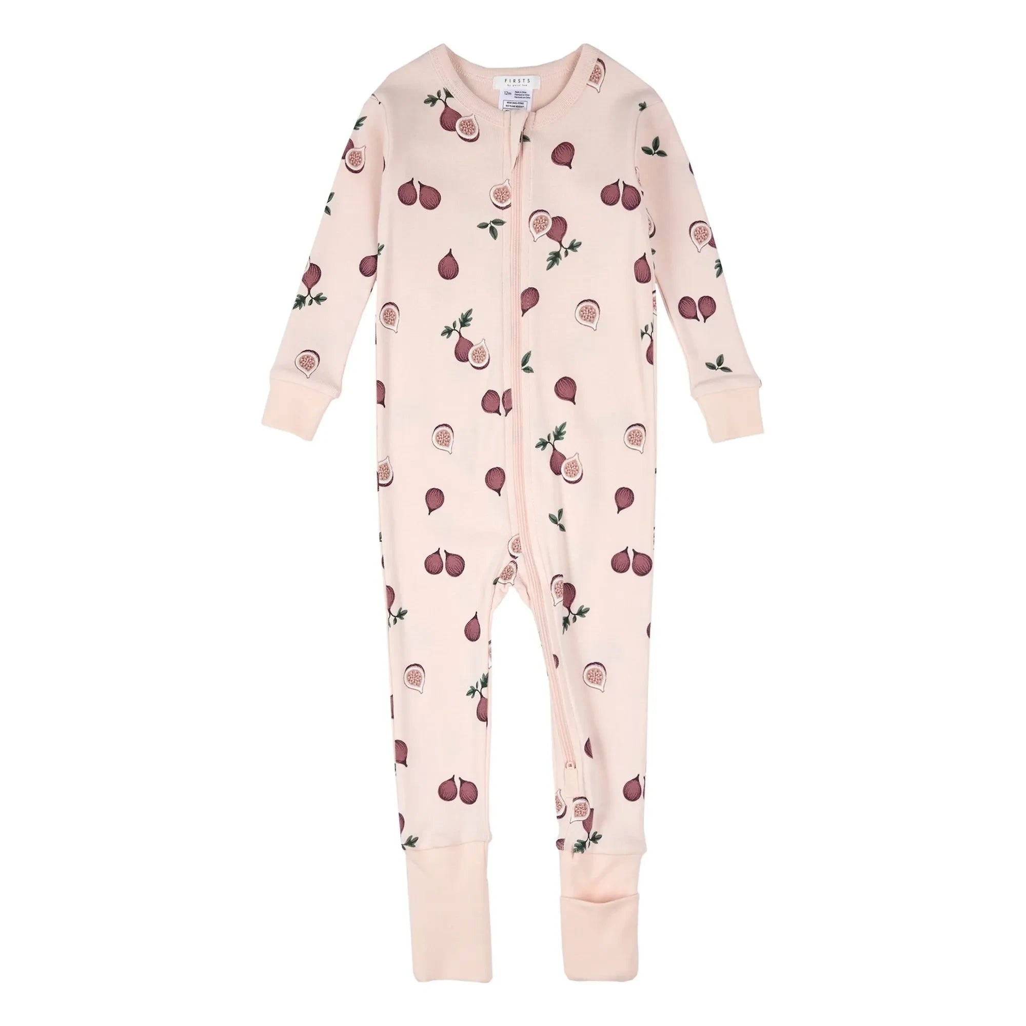 Petit Lem - Pijama convertible de algodón orgánico Figs | Rosa pálido