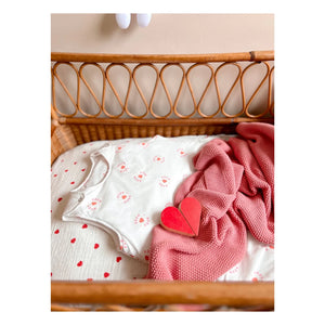 Rose in April - Saco de dormir Sarah Boum Boum | Blanco