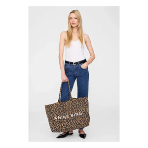 Anine Bing - Bolso tote Leo Leopard | Marrón