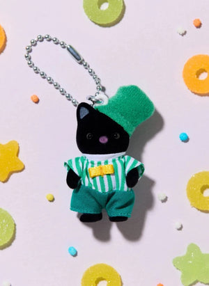 Sylvanian Families - Llaveros de Gato Bicolor - Esmeralda