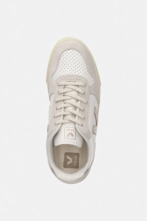 Zapatillas de cuero para niños Veja Small V-10 con cordones